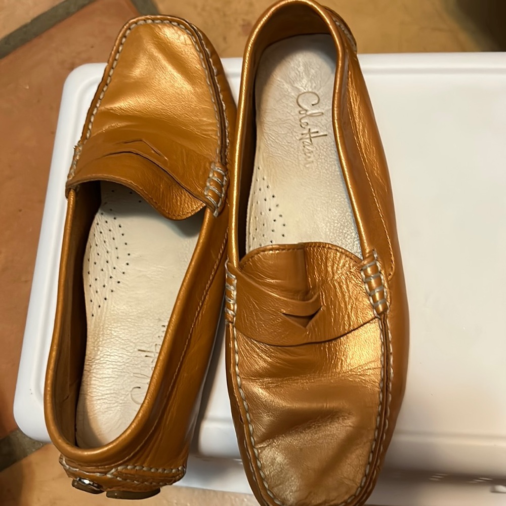 Cole Haan Cary Venetian Womens Size 6 Shoes Black Nubuck Moc Toe Driving Loafers